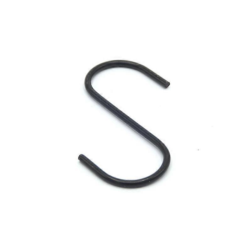 Black S-Hooks, Multi-Function Metal Hooks for Kitchen Bathroom Bedroom Office Garden