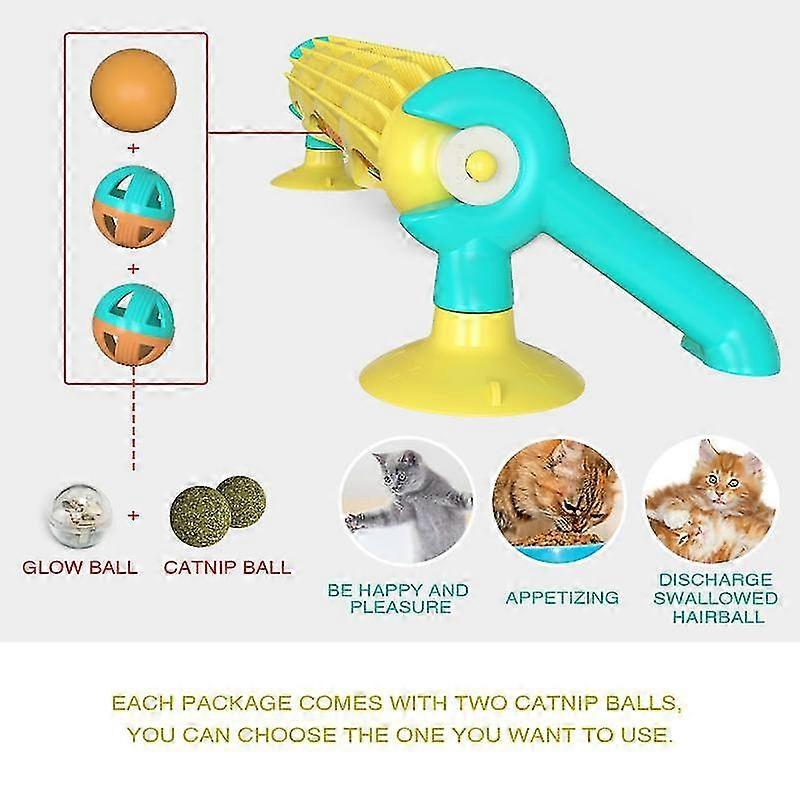 Cat Trackball Educational Toy, Turntable Fun Interactive Cat Toy
