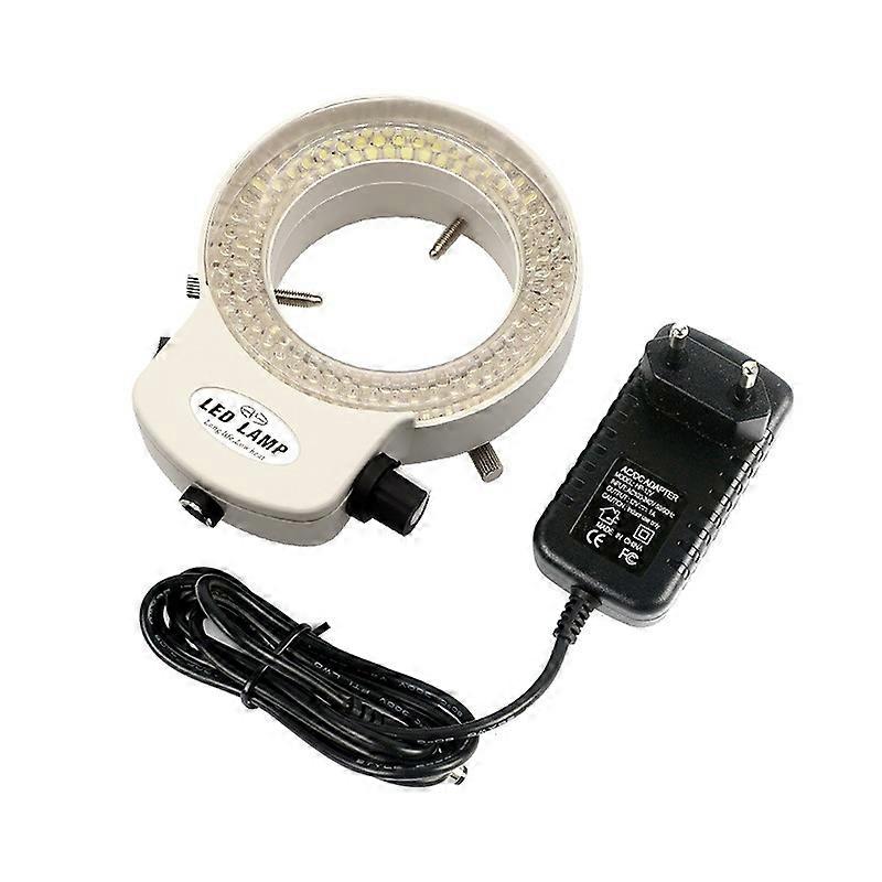 Microscope led ring light source microscope light adjustable light source 144 lamp beads