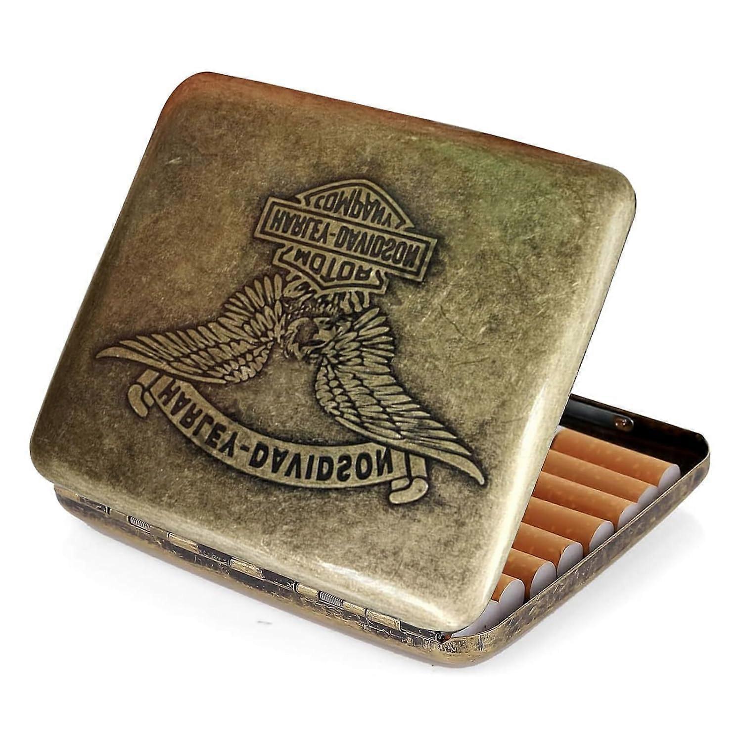 cigarette case for roll ups Cigarette Case for Roll Ups (Gold), Tobacco Tins for Men, Cigarette Tin for Roll  Ups, Portable Vintage Elegant Metal Cigarette Box, Tobacco Tin for Wo