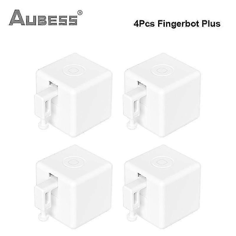 4Pcs FingerbotTuya Zigbee Smart Fingerbot Plus Switch Button Pusher Smart Home Smart Life App Work With Zigbee