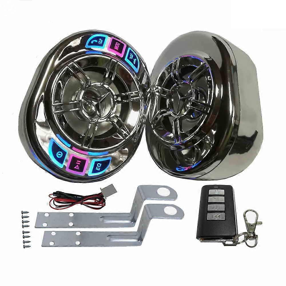 オートバイステレオスピーカー 3.5 インチ Bluetooth MP3 プレーヤー防水 FM オーディオ モータースクーターバイク ATV UTV 用