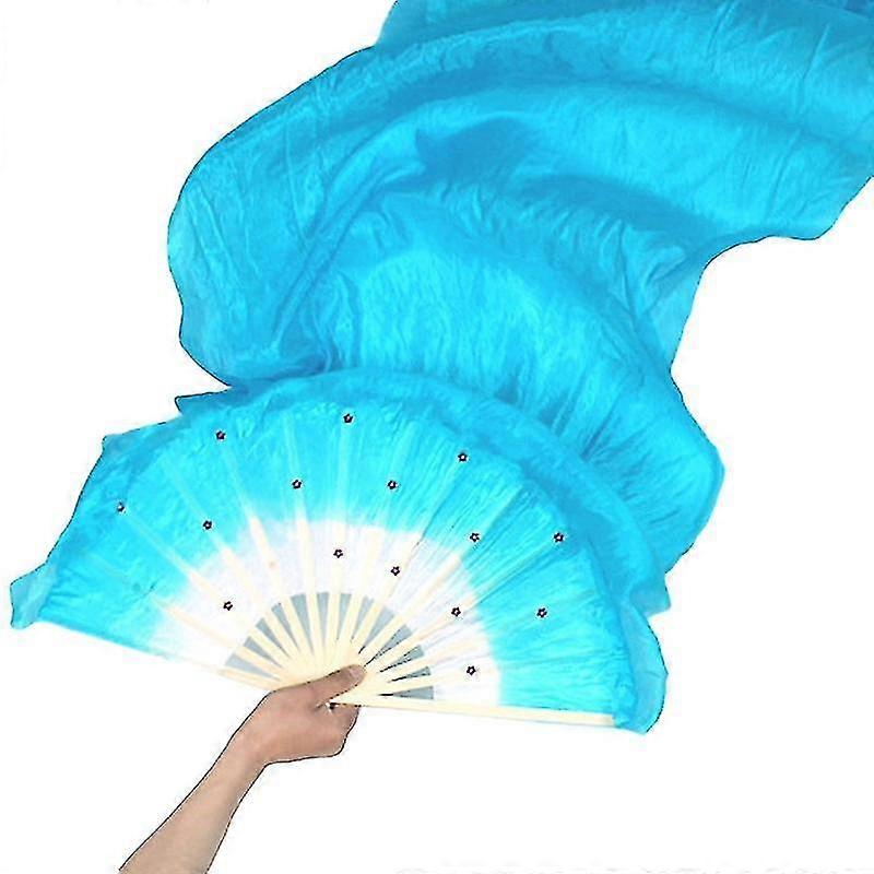 Dance Fans Durable 5 Colors Right Hands Willowy Rivet Fixed Dance Veils For Dancing