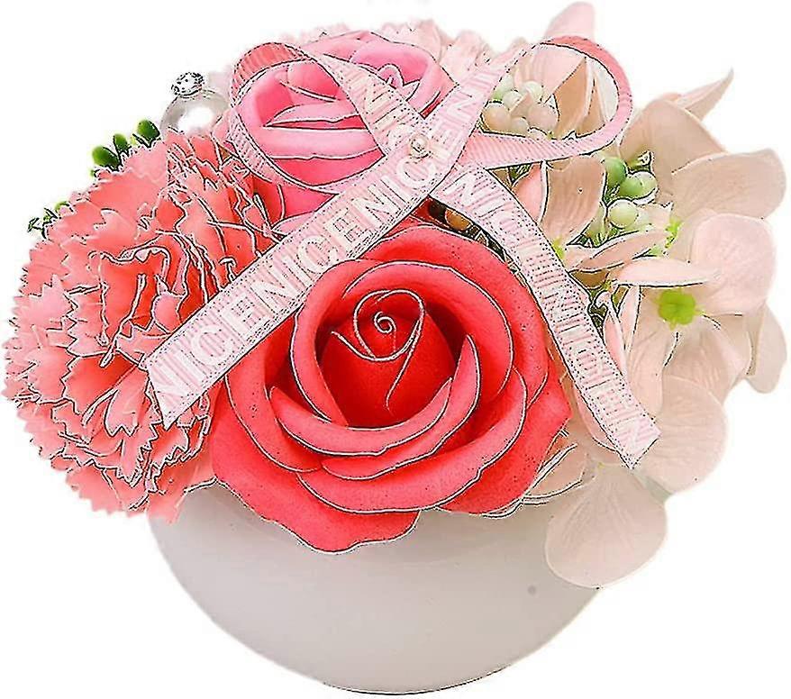 Vaso da fiori artificiale in vaso di plastica - Per interni ed esterni - Decorazione da giardino, C