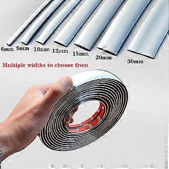 Striscia Di Modanatura Cromata Autoadesiva Da 20 Mm E 5 M Protezione Antiurto~p145663446