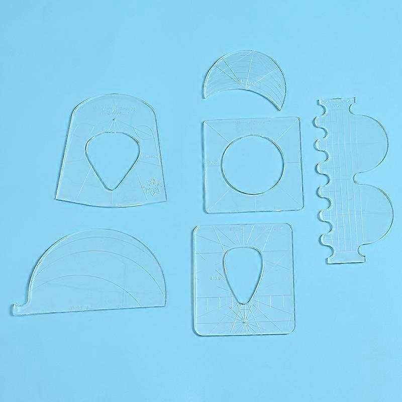 Multifunctional Special-shaped Sewing Patchwork Ruler Set Acrylic Edge Fixing Tools DIY Tailor Handmade Quilting Accessories