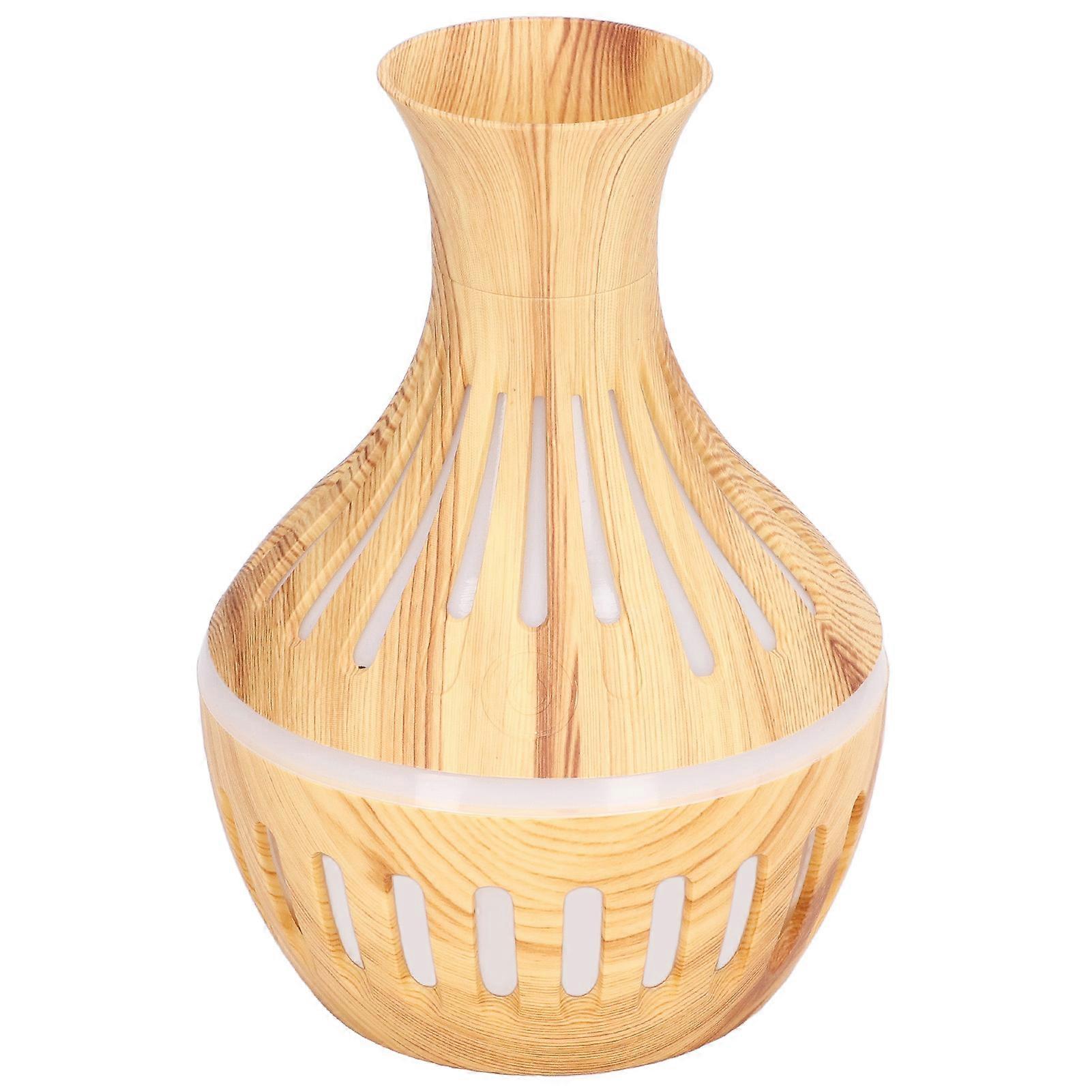 USB Powered 300ml Wood Grain Aromatherapy Diffuser with 7 Colors LED Light - 5V 1A