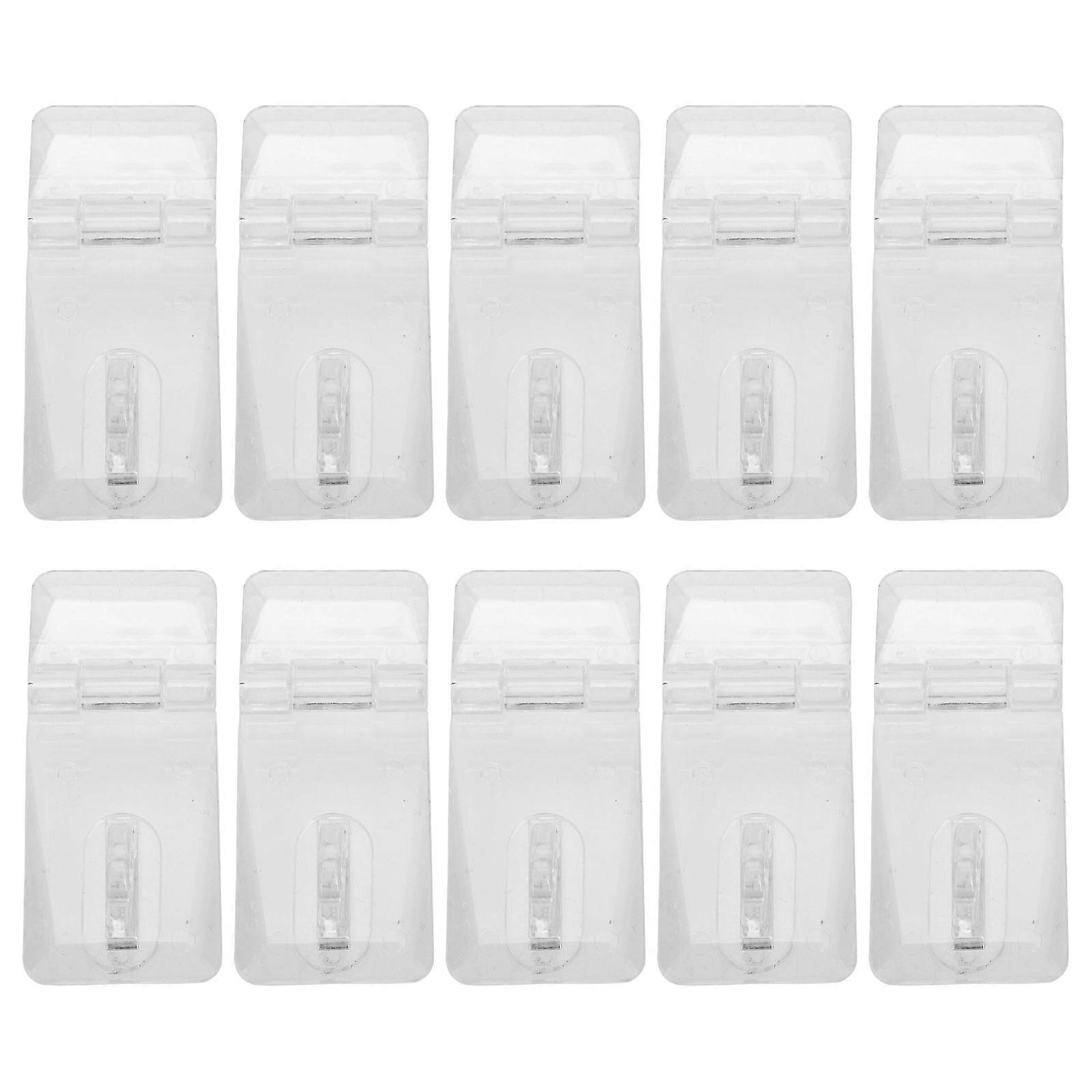 20 Sets Clear Acrylic Lock Hasp Transparent Hinge Hasp Clear Hinge Hasp