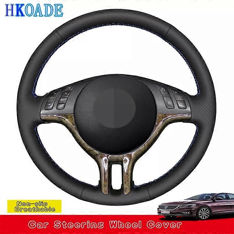 Anpassen DIY Mikrofaser Leder Auto Lenkradabdeckung Für BMW 3er E46 2000-2005 E53 X5 1999 5er E39 2000-2003