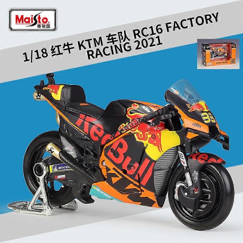 Maisto 1:18 KTM RC16 מפעל מירוץ MOTO GP סגסוגת אופנוע דגם Diecast מתכת צעצוע מסלול מירוץ אופנוע דגם ילדים מתנות