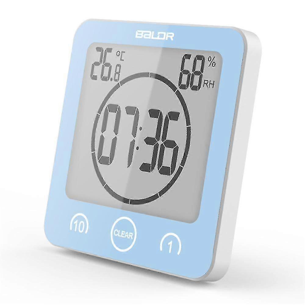 Digital bathroom shower clock, waterproof spray, thermometer