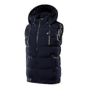 usb smart konstant temperatur oppvarming oppvarming vest høst og vinter elektrisk oppvarming vest jakke menn utendørs fritid oppvarming klær ()