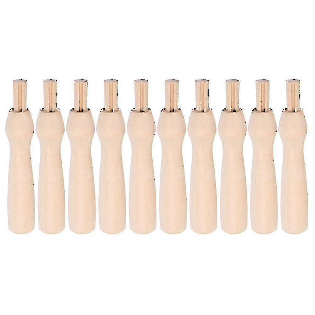 10 Pcs Adjustable Stand Diy Wool Felt Tool Needle Felt Handle Needle Felt Wood Handle Felting Needle Replacement Part