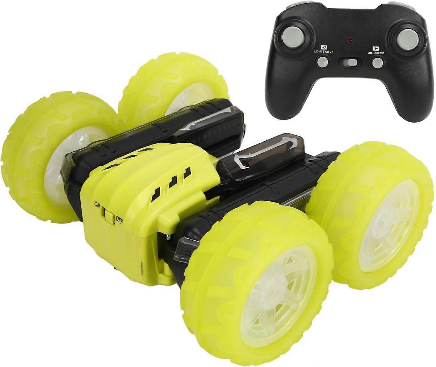 Stunt Car, 2.4G High Speed 360 Degree Rotation High Elastic Tires Indoor Rechargeable RC Stunt Car (Single Battery)