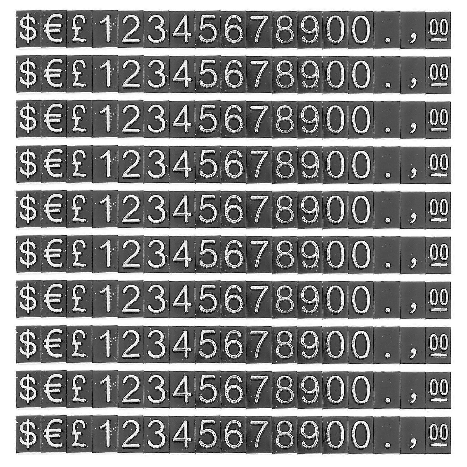10pcs Price Label Display Sign Number Display Price Tags Shop Price Display Tags