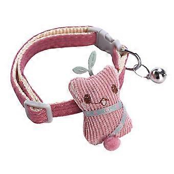 Collar with Cute Bell Adjustable Comfortable Collar Pet Supplies for Small Dog Cat Kitten Puppy New