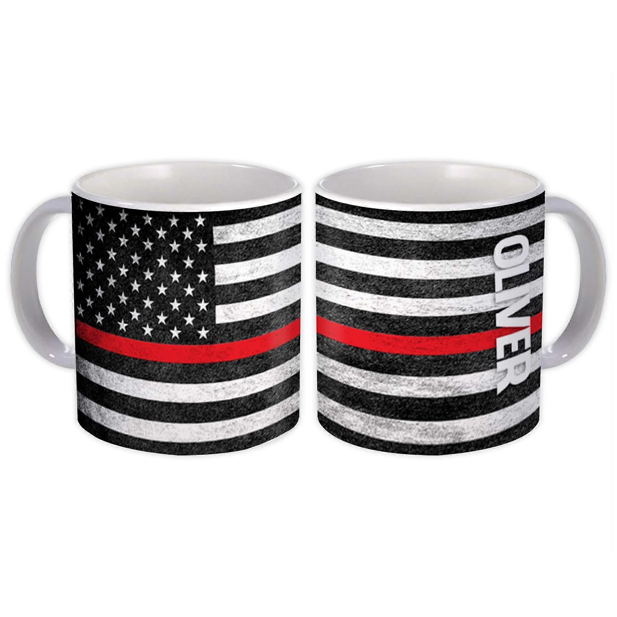 Gåva Mugg: OLIVER Efternamn Amerikansk