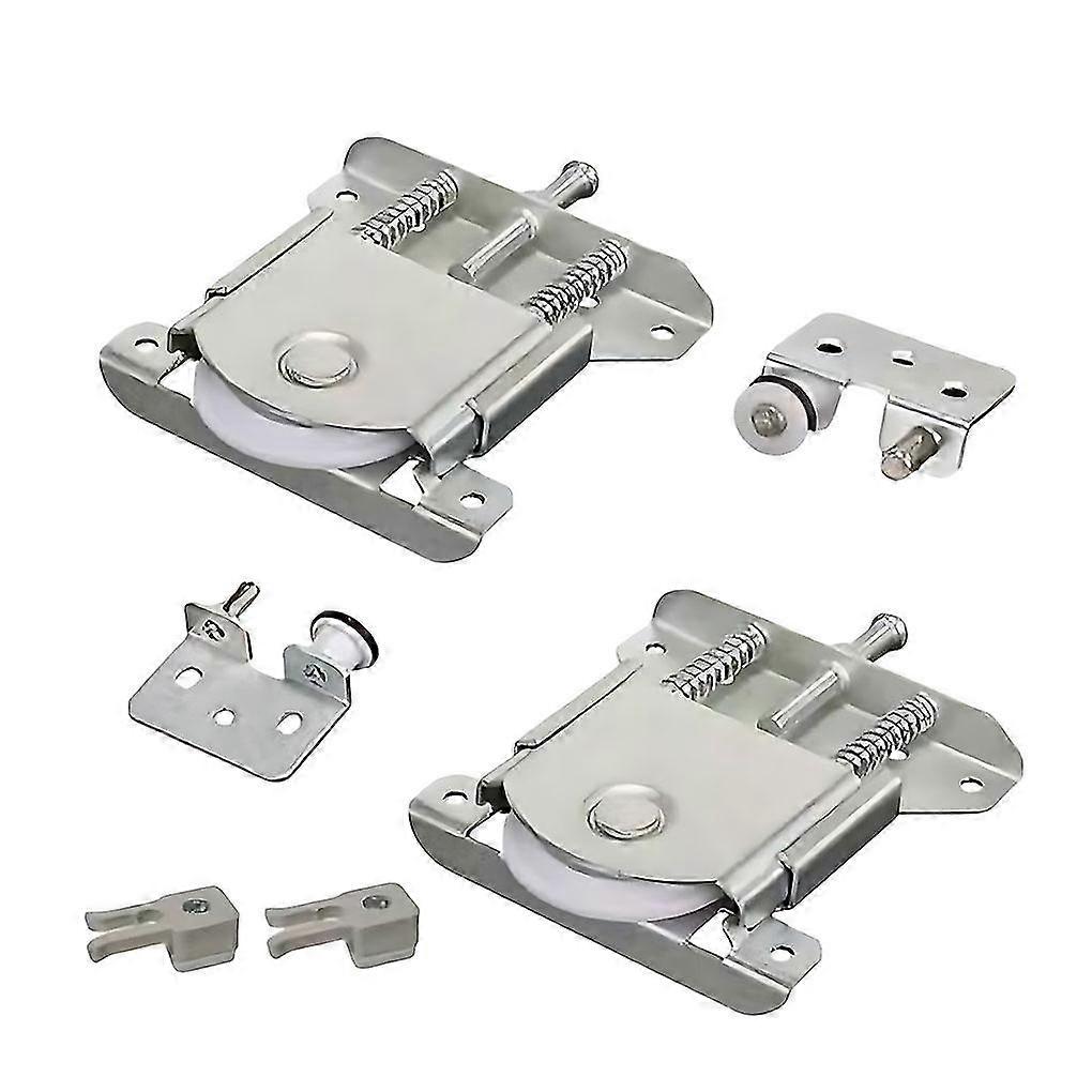 1/2/3 2a Pair Of Adjustable Sliding Door Wheels Easy Assembly Durable