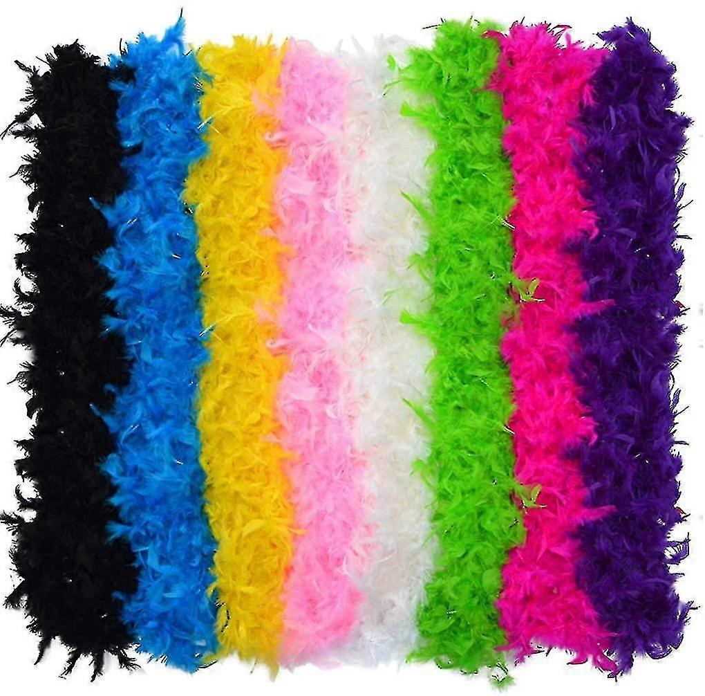 8-delat Feather Boa Set