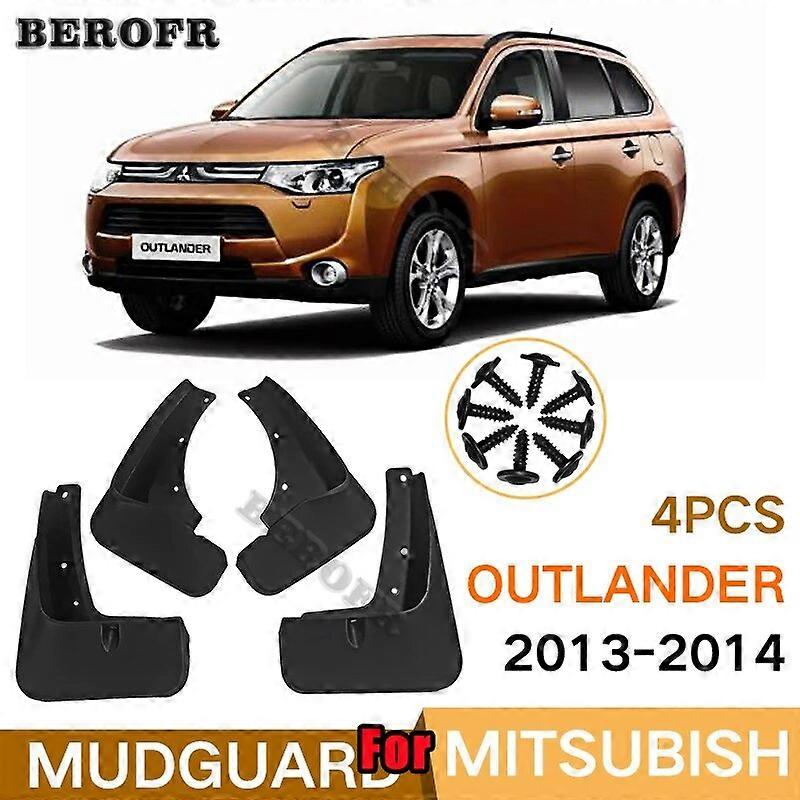 Exquisite car fenderFor Mitsubishi Outlander 2013-2019 2021 2023 Front Rear Car Mud Flaps Mudflaps Splash Guards Mud Flap Mudguards Fender