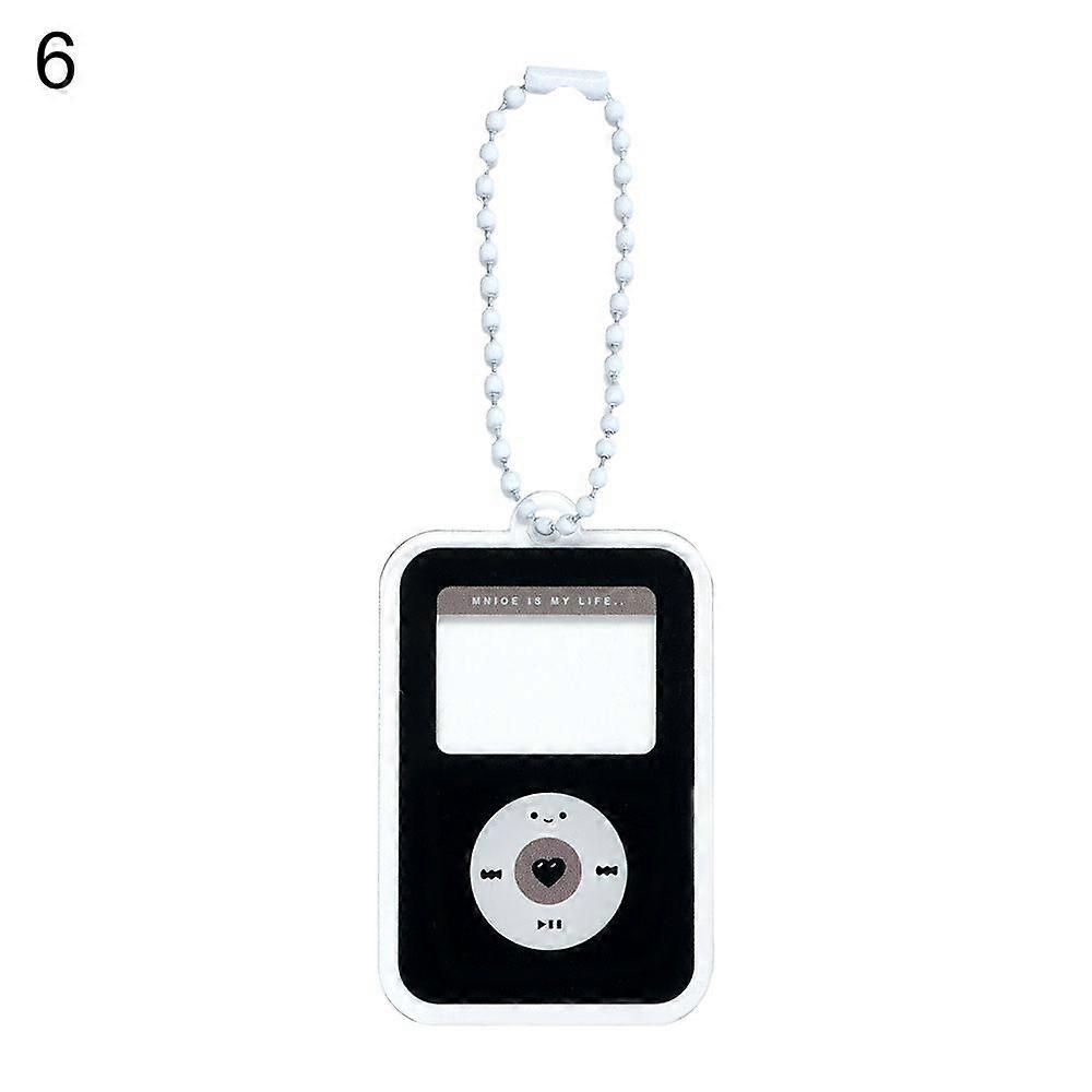 DIY Photocard Holder Kawaii Bear Keychain Cute Acrylic Kpop Idol Star Photo Picture Frame Keyring Pendant Key Holder Gift