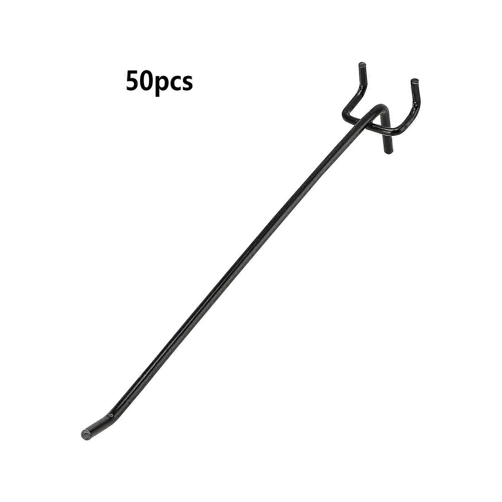 20cm Heavy Duty Pegboard Hooks Kit, 50 Pack, Peg Hooks for Spaced Pegboards, Utility Hooks for Wall Organizing