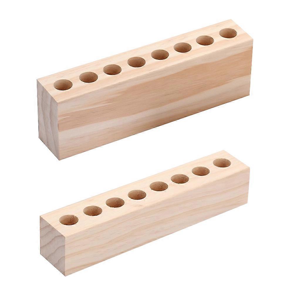 2pcs Desktop Cosmetics Rack Lipstick Display Rack Eyebrow Pencil Storage Rack