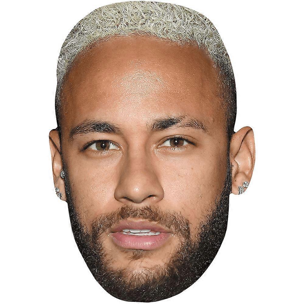 Neymar Jr (Beard) Celebrity Mask, Flat Card Face