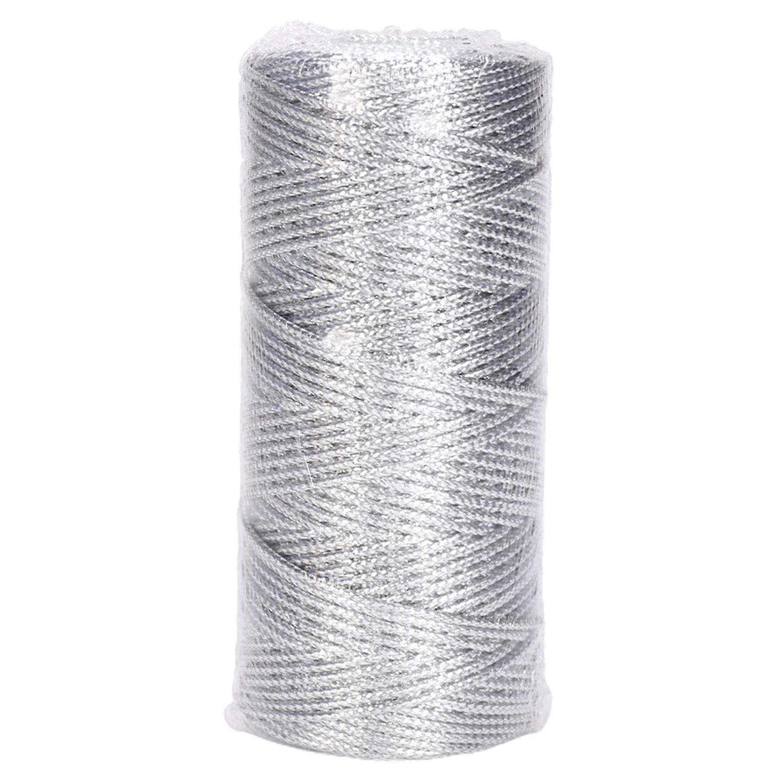 1 Roll Packing Cord Stylish Wide Application Polyester Hollow Reliable Tag Rope for Crafts mengxi