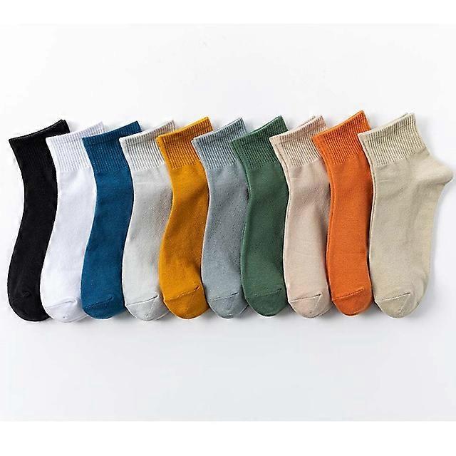 男性の3ペア's コットンソックス フォーシーズンズ カジュアル 原宿 履き心地の良い足首 楽しいソックス ソフト シンプル ファッション-s2,EUR サイズ 39-44