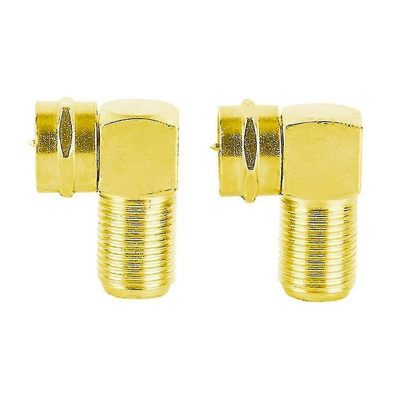F-type Coaxial Cable Connector Adapter 2-pack No Tool Require Installation