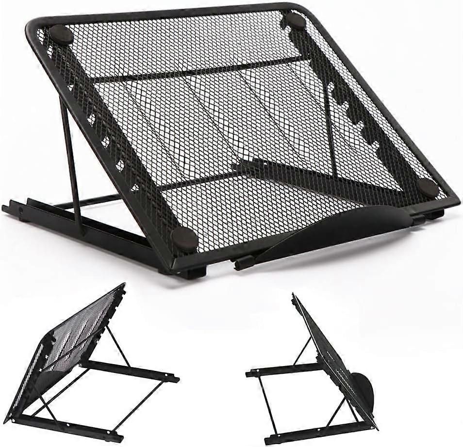 Aluminum Foldable Laptop Stand - Adjustable Notebook Bracket with Ventilation - Portable Support
