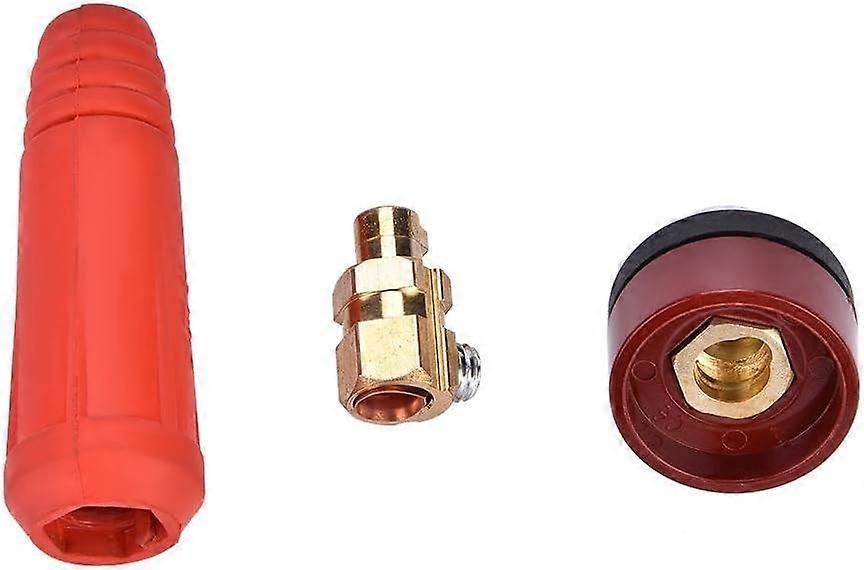Solder Wire Panel Connector and Quick Panel Socket Adapter (Red DKJ10-25)