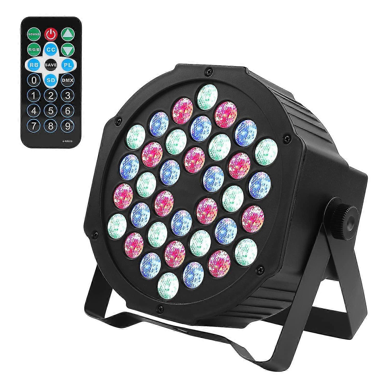 Led Light, 36 Rgb Led Sound Activated Disco Lights, 30w Par Light Strobe Lights With Remote Control +7 Modes Disco Light Dj Light