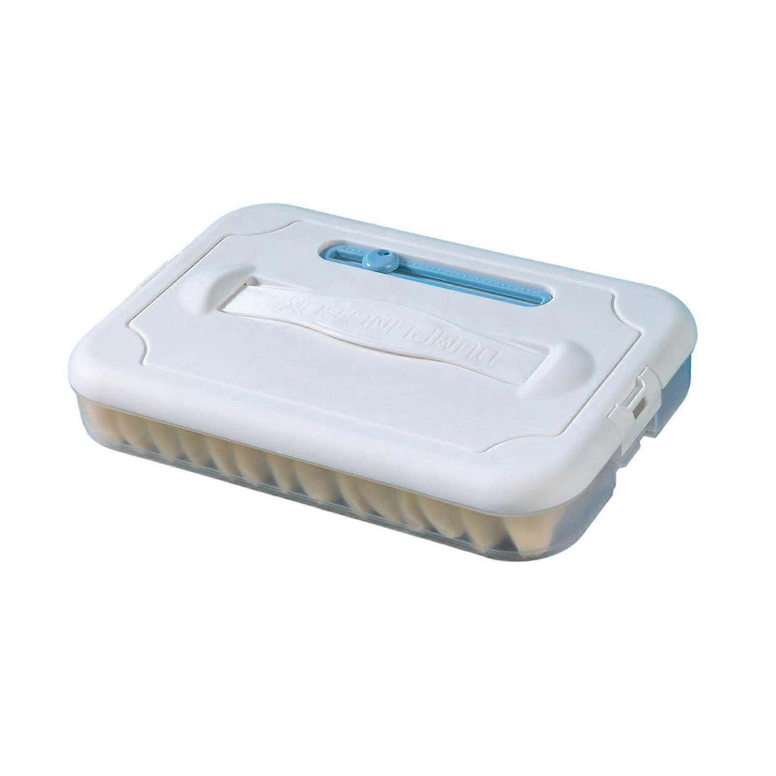 JiKaiX Dumpling Food Storage Box Food Grade BPA Free Large Capacity Multi-Layer Freezer Food Storage Container