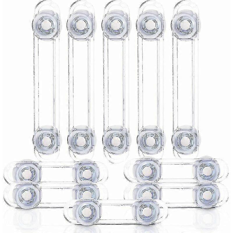 10-piece Multi-function Security Lock, Soft Belt Anti-opening Transparent Gift