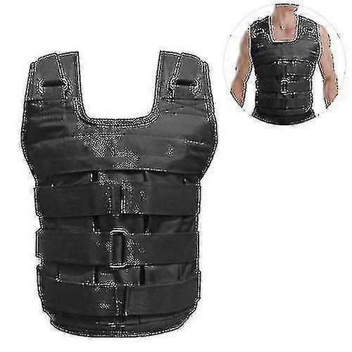 50kg Adjustable Weighted Vest Weight Jacket Oxford Exercise Weight Loading Cloth
