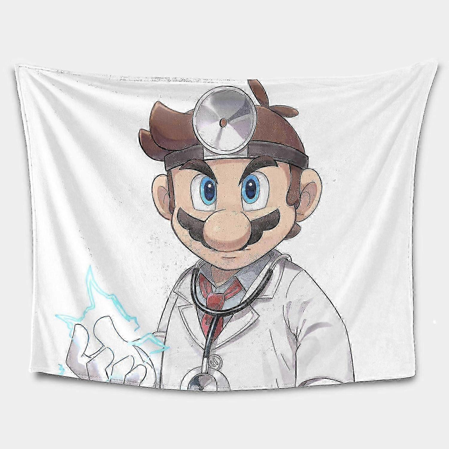 t1877 Blanket Redcap Beard Plumber Bros Game Flannel Blanket Kobayashi Tohru Kanna Lightweight Cozy Throw Blanket Blanket bn1877
