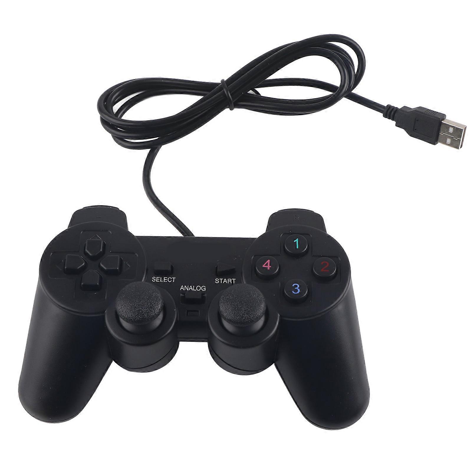 Computer Game Controller Wired USB Gamepad with Dual?Vibration For PC Laptop Joystick