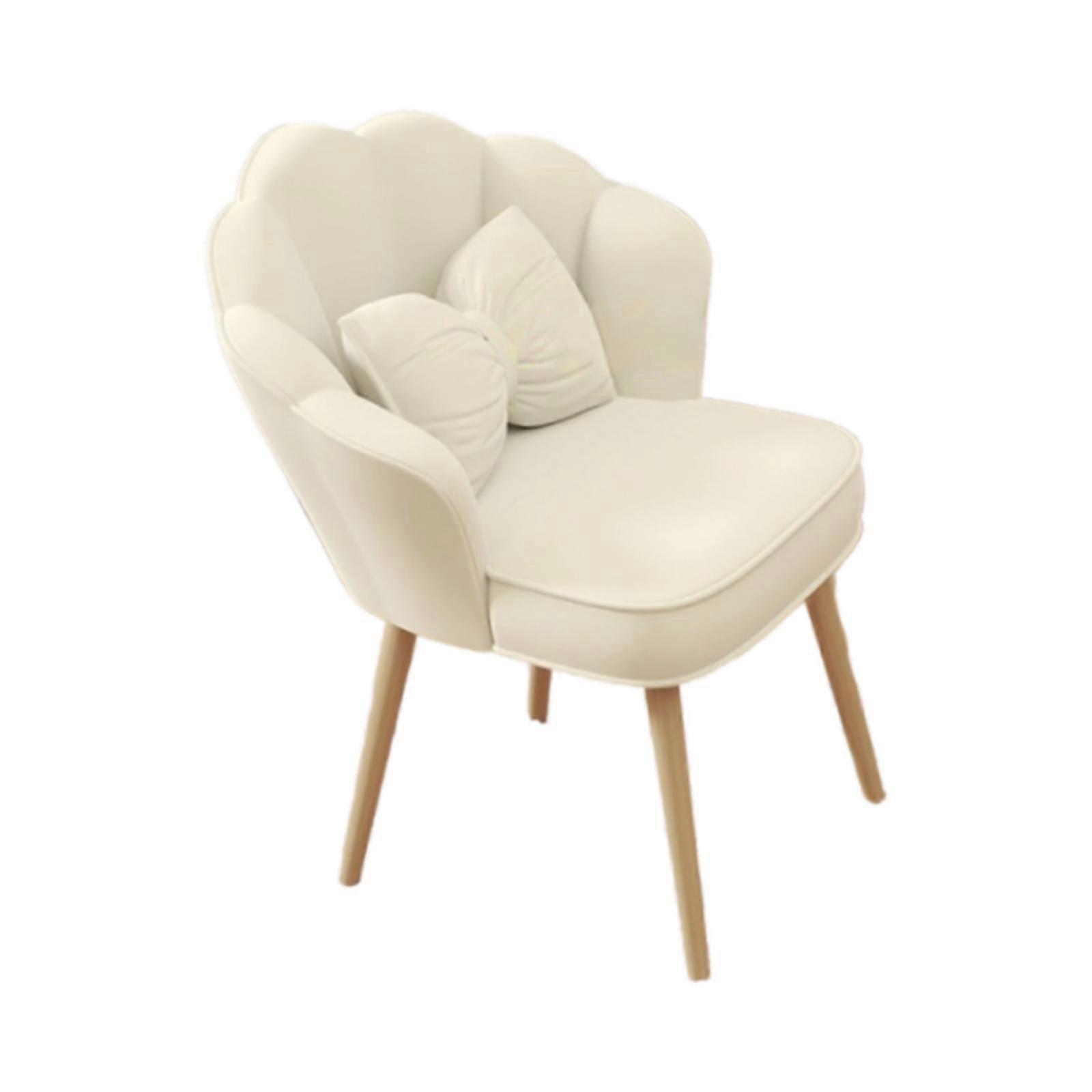 כיסא יהירות כיסא צד רך וחמוד כיסא הדגשה לאיפור סלון משרדי לבן