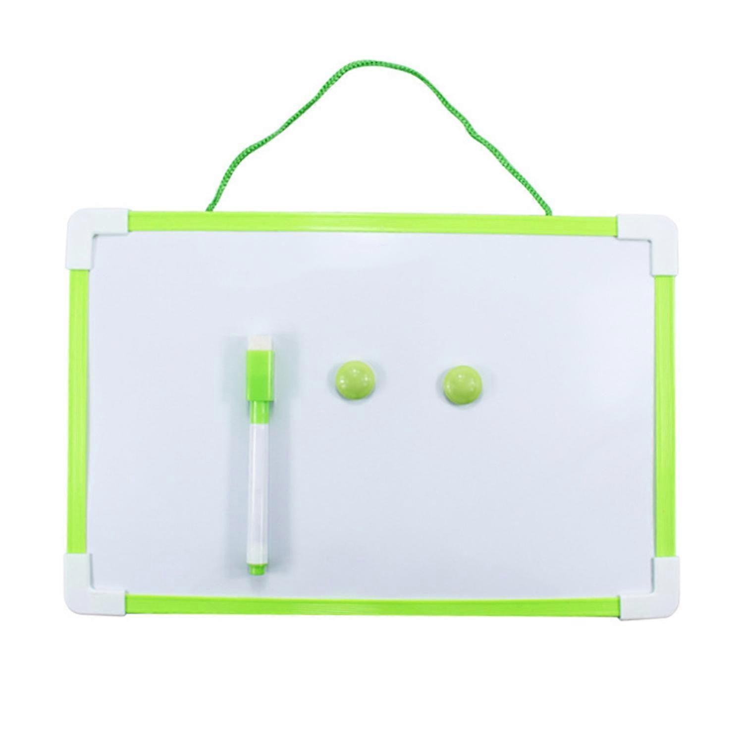 Hanging Rope Magnetic Whiteboard Set with PVC Frame Smooth Writing Surface Magnetic Dry Erase Board