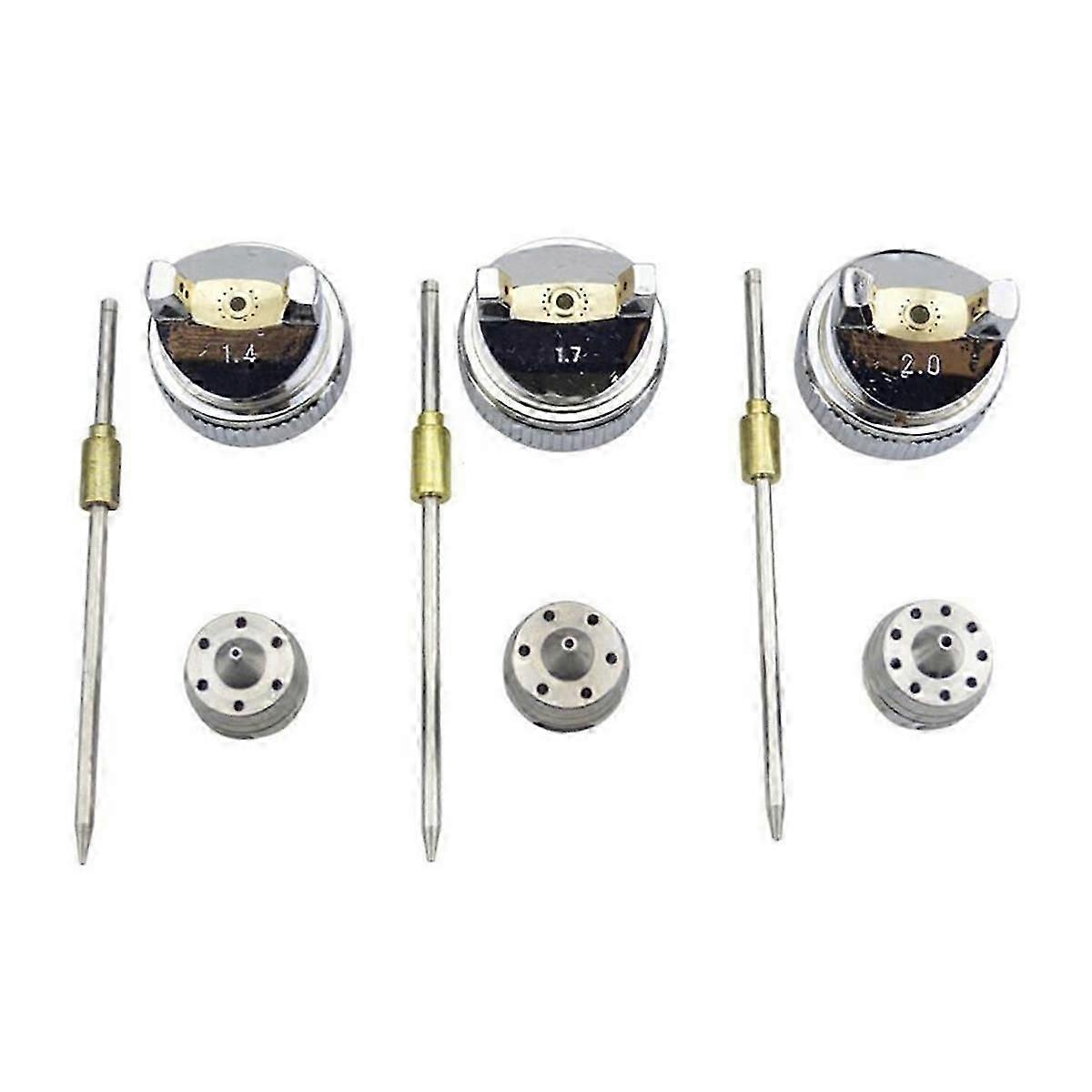 Tool Nozzle 1.4 Mm/1.7mm/2.0mm Nozzle Needle and Nozzle Cap Nozzle Kit Air Paint Kit Air Tool Part