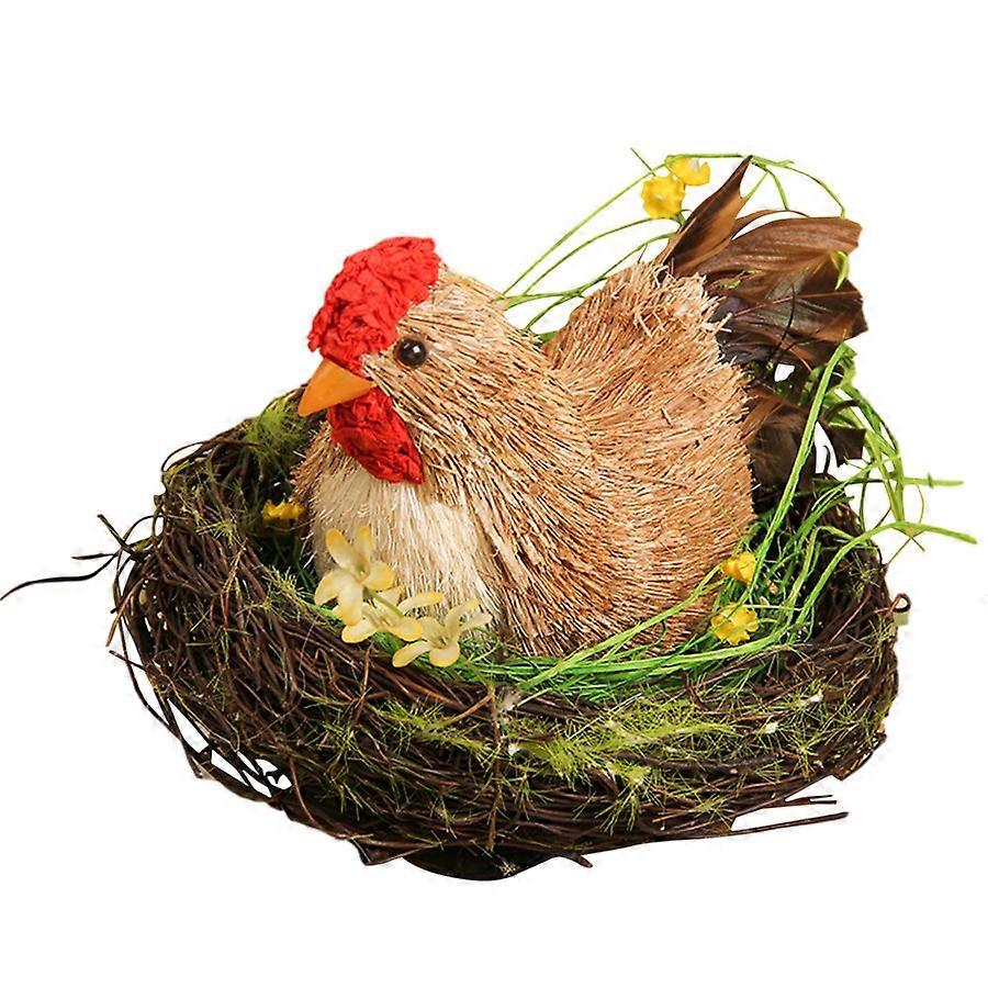 Realistic Chicken Coop Decor - Easter Chicks & Duck Ornaments