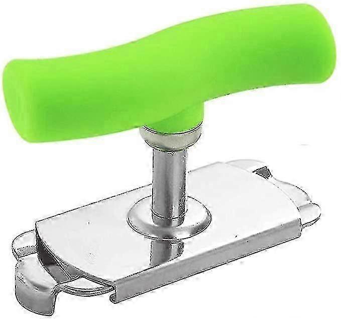 缶切り、1-4インチボトル蓋用手動ボトルオープナー、関節炎弱手用ステンレススチール調整可能なジャーオープナー(緑)