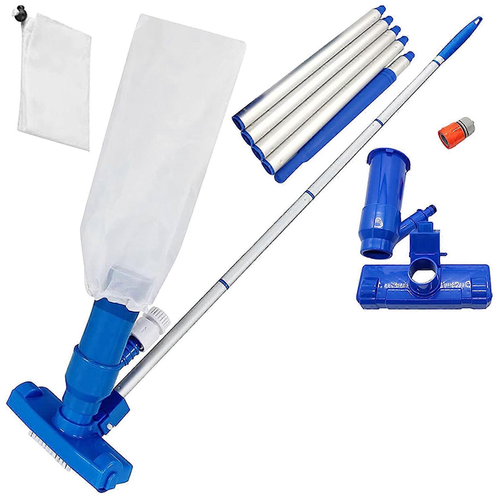 Compact and Portable Pool Vacuum Cleaner with Telescopic Pole