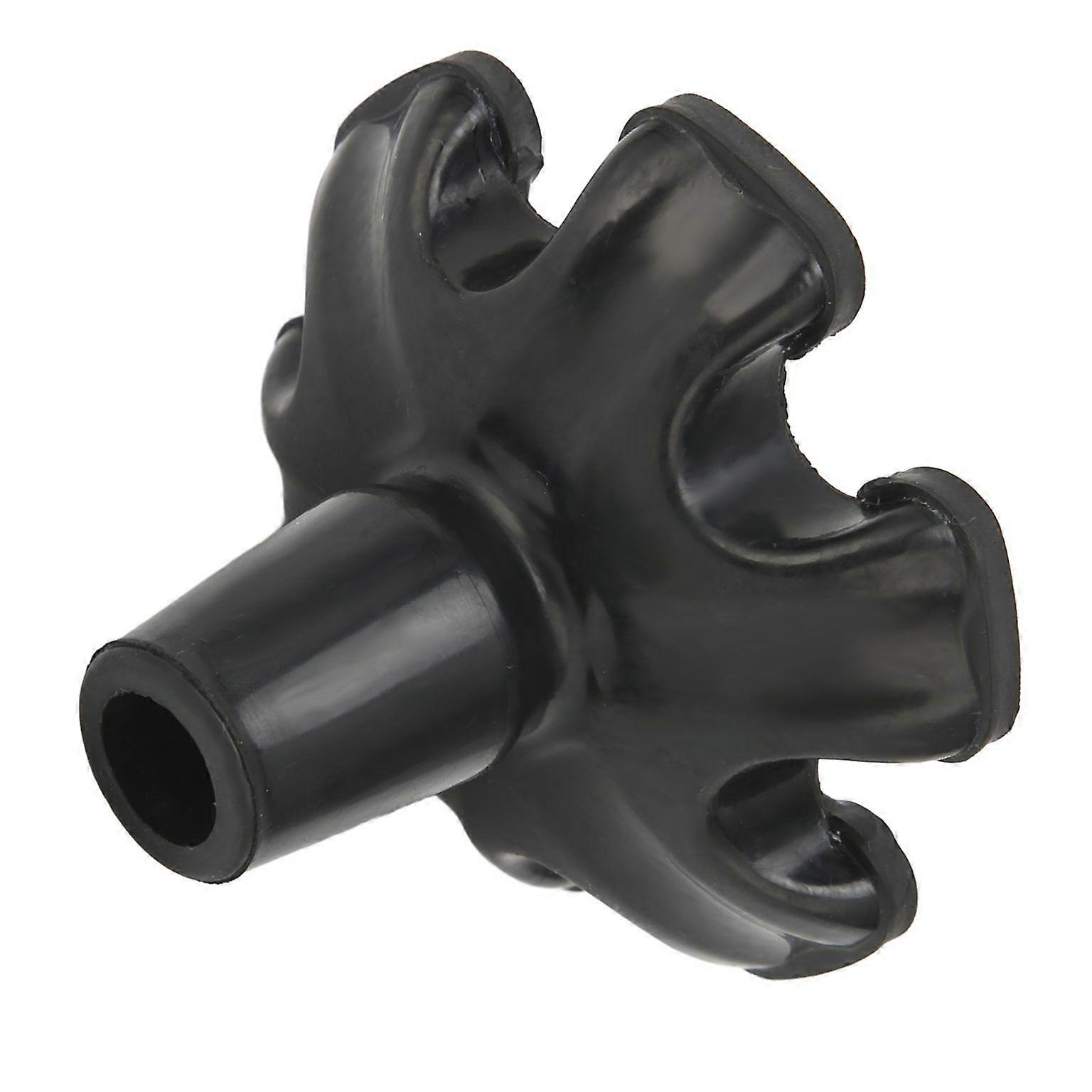 Nonslip Rubber Cane Tips - 6 Pillar Design for 19mm Walking Canes