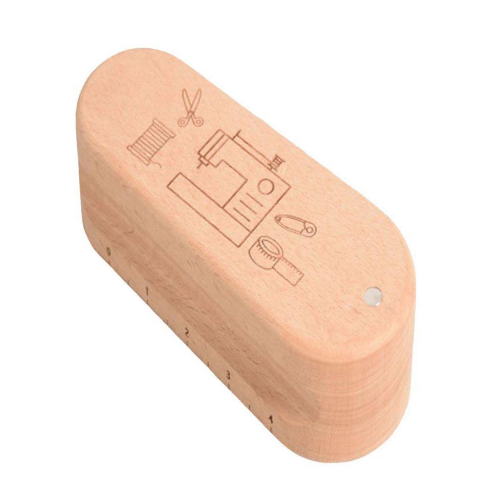 Hardwood Magnetic Tailors Clapper with Scale Professional Steam Iron Seam Pressing Ironing Clapper Fabrics Flattening Tools
