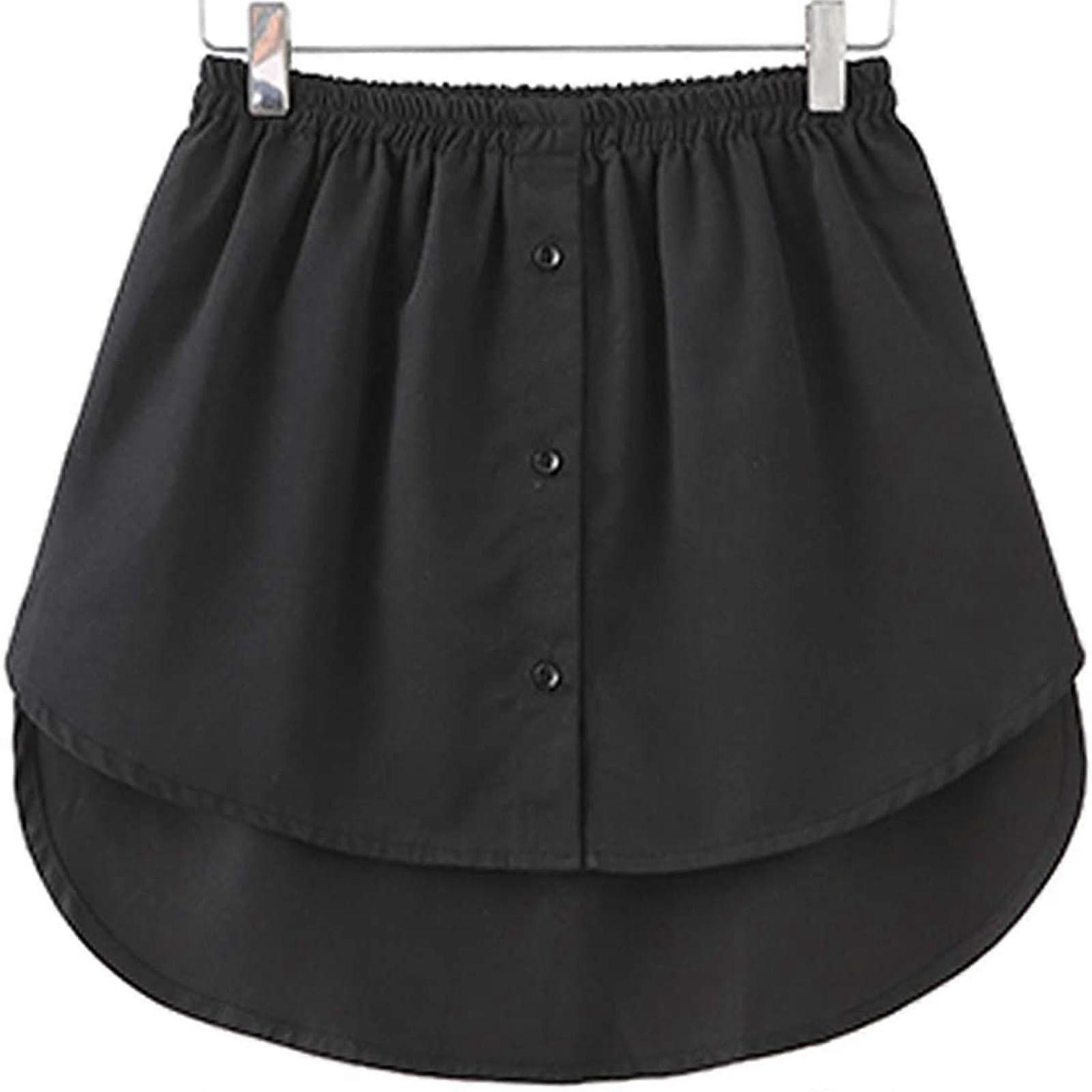 Shirt Extender Mini Skirt Adjustable Layering Fake Top Lower Sweep For Sweater Sweatshirt Jacket Coat