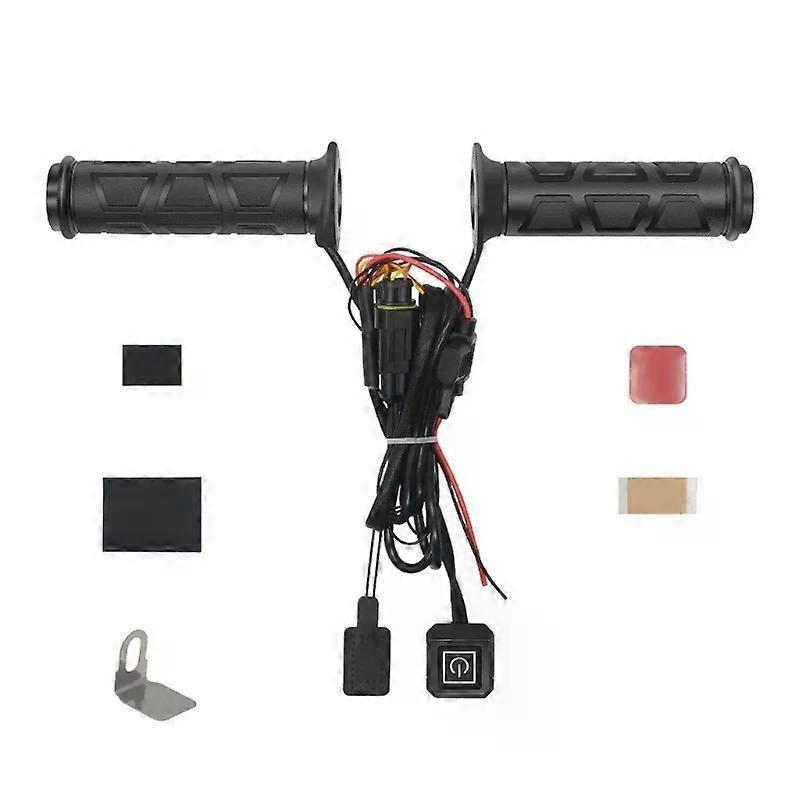 090E ATV Grip Warmers 3 Gear Temperature Adjustable ATV Heated Grips Handlebar Heater ATV UTV Heated Hand Grips