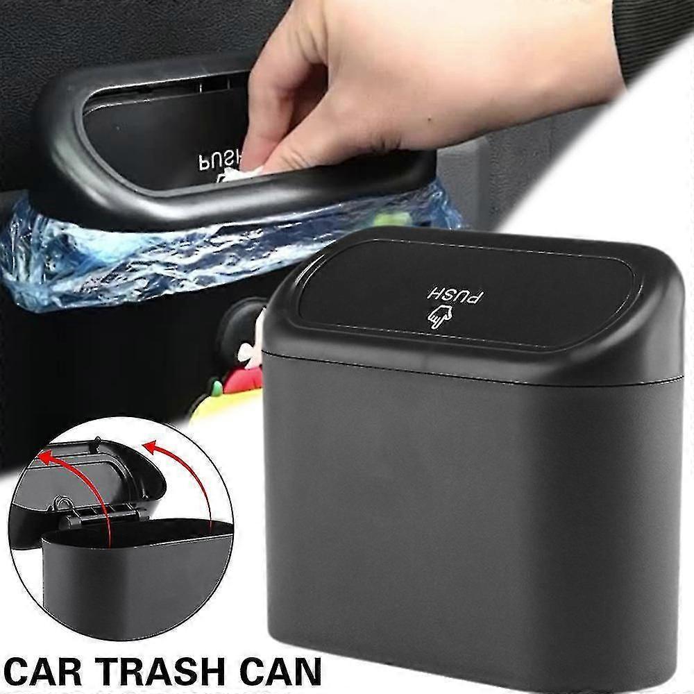 Car Trash Bin With Lid Multipurpose Trash Can Mini Leak Pr CNO